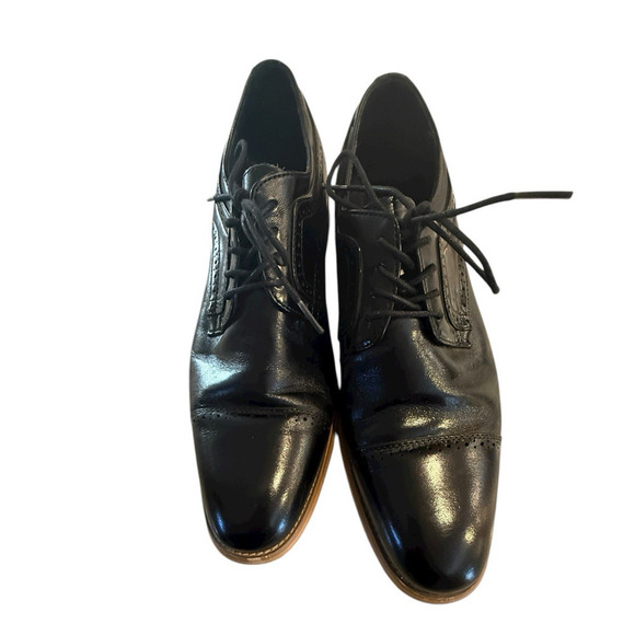 Stacy Adams Men’s Black Leather Cap Toe Oxford Dress Shoes Size 10.5M main image 10